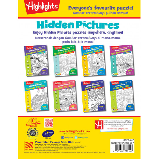 Highlights Hidden Pictures Farm Puzzles Book 1 (English/Malay)
