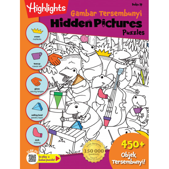 Highlights Hidden Pictures Puzzles Gambar Tersembunyi Buku 19