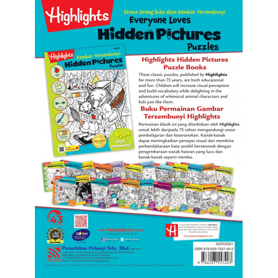 Highlights Hidden Pictures Puzzles Vol. 21 (English/Malay)