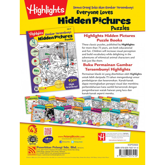 Highlights Hidden Pictures Puzzles Gambar Tersembunyi Buku 22