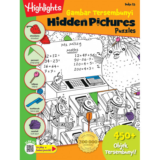 Highlights Hidden Pictures Puzzles Gambar Tersembunyi Buku 23