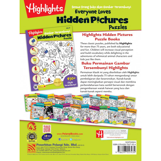 Highlights Hidden Pictures Puzzles Vol. 24 (English/Malay)