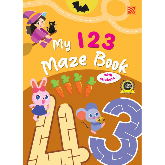 My 123 Maze Book with Stickers