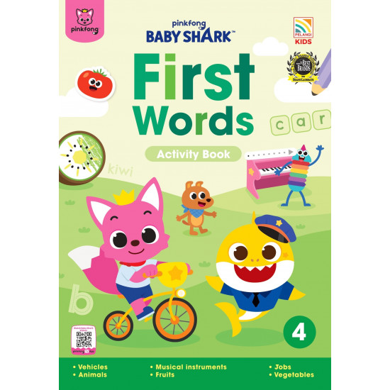 Pinkfong First Words Activity Book 4