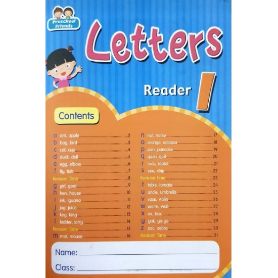Preschool Friends Letters Reader 1