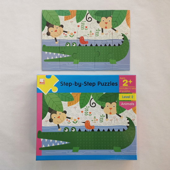 Step by Step Puzzles Level 2 Animals