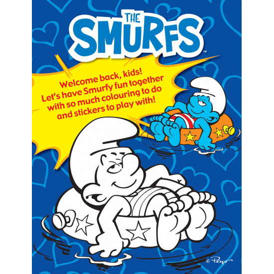 The Smurfs Colouring and Stickers Play! Stick! Colour! 