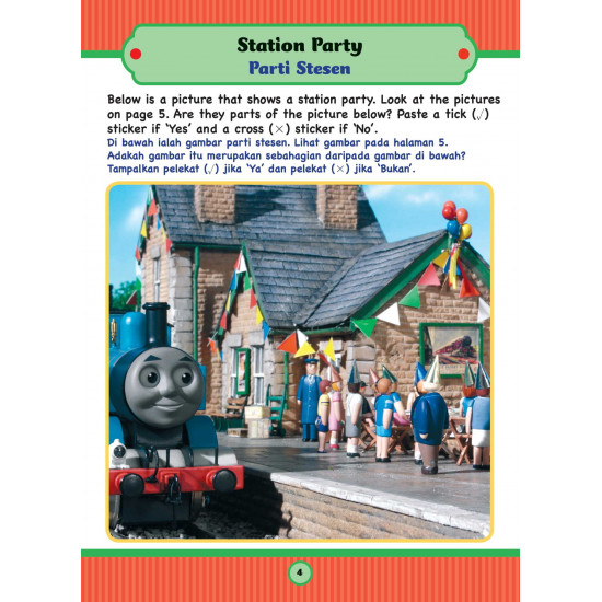 Thomas and Friends Fun with 500+ Stickers Book 2 Berseronok dengan Pelekat