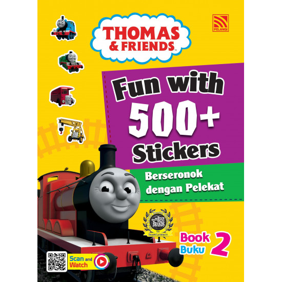 Thomas and Friends Fun with 500+ Stickers Book 2 Berseronok dengan Pelekat