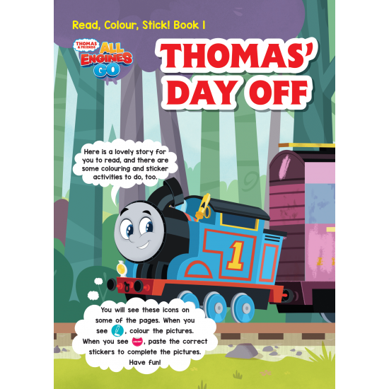 Thomas and Friends Read, Colour, Stick! Book 1