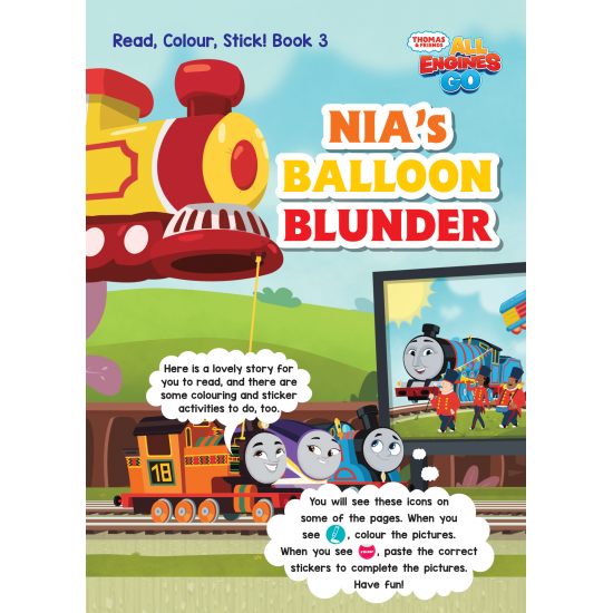 Thomas and Friends Read, Colour, Stick! Book 3