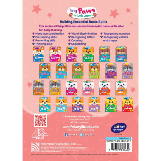 Tiny Paws For Little Learners ABC Activity Book 2 (Close Market)