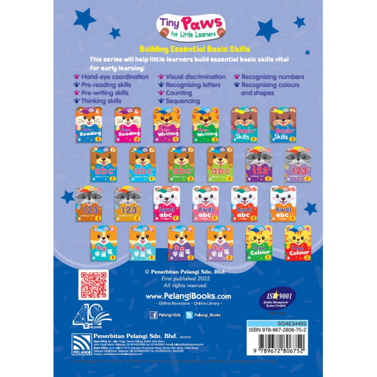 Tiny Paws For Little Learners Pre Writing 1 (Close Market)