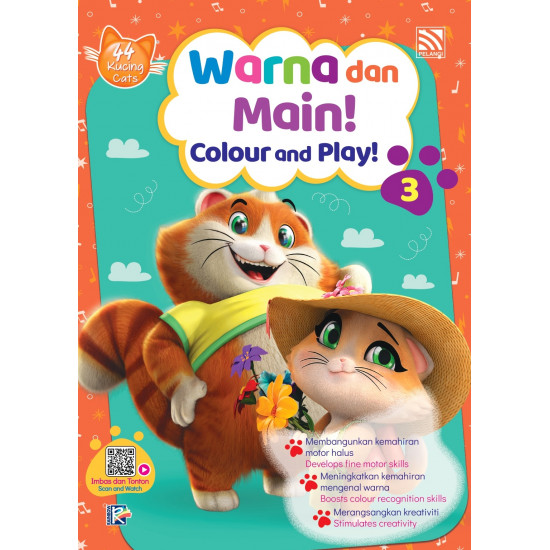 44 Kucing Warna dan Main! Buku 3