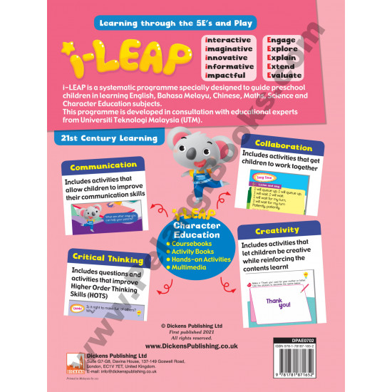 iLeap Nursery Character Education Activity Book A (Close Market)