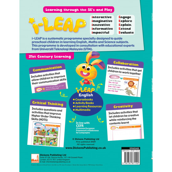 iLeap K1 Letters Coursebook (Close Market)