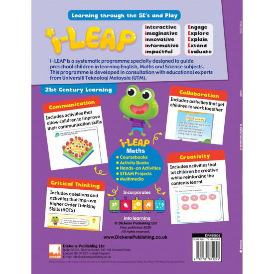 iLeap K1 Maths Coursebook A (Close Market)